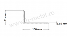 Cornier zincat 100x75x12 mm 2